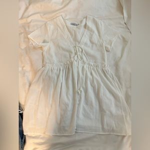 Tunic dress with chiffon material